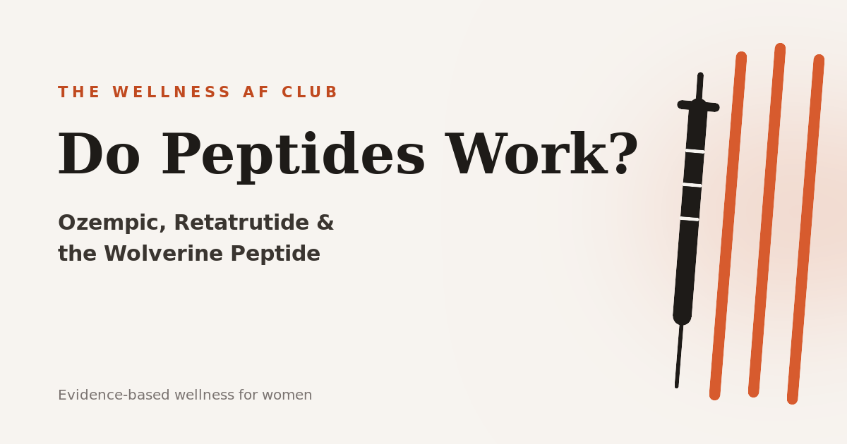 Do Peptides Work? Ozempic, Retatrutide & the Wolverine Peptide